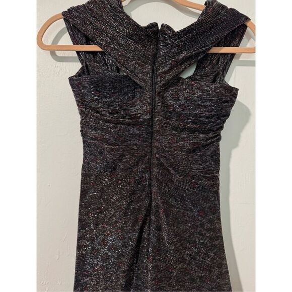 Talbot Runhof tokara stardust off the shoulder knit multidimensional multi color - Picture 7 of 16